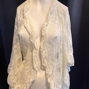 Lace jacket or cardigan